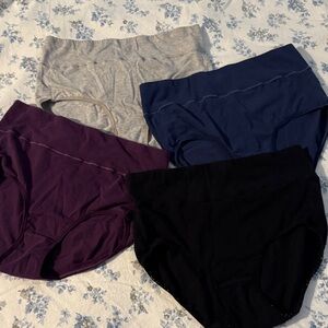 Women's cotton postpartum underwear Set - Gray, Navy, Purple, Black